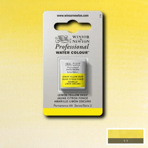 W&N АКВАРЕЛНА БОЯ PROFESSIONAL H/PAN - LEMON YELLOW DEEP