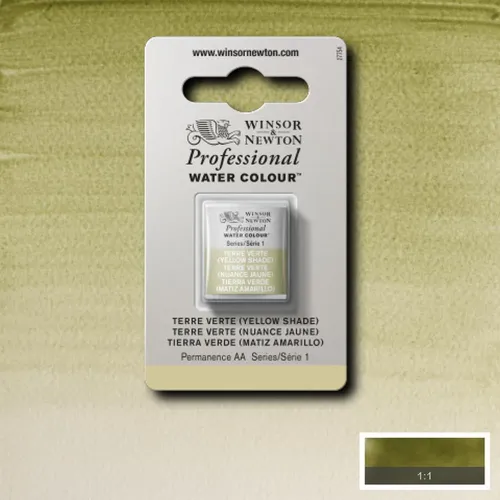 W&N АКВАРЕЛНА БОЯ PROFESSIONAL H/PAN - TERRE VERTE YELLOW SH
