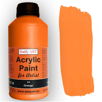 DAILY ART ACRYLIC PAINT 500 ML - ORANGE DA19102170