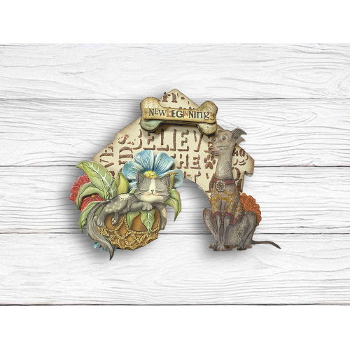 STAMPERIA FURRY FRIENDS DIE CUTS DFLDC121