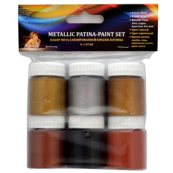 DAILY ART DECORATION SET 6 X 25 ML. - METALLIC PATINA