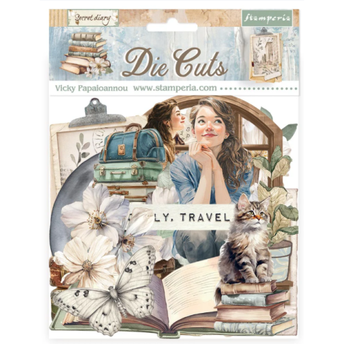 STAMPERIA SECRET DIARY DIE CUTS DFLDC128