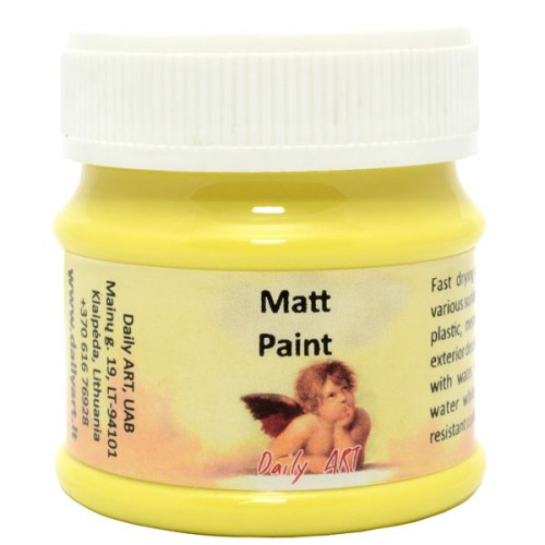 DAILY ART ACRYLIC PAINT MATTE 50 ML - LEMON YELLOW