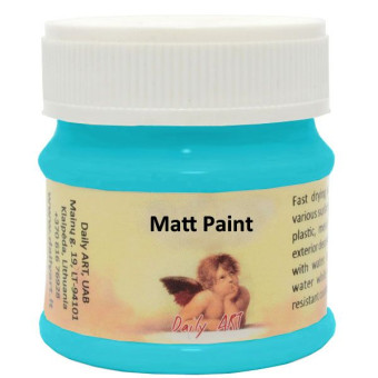 DAILY ART ACRYLIC PAINT MAT 50 ML - TURQUOISE BLUE