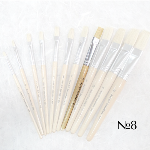 STANDARD BRUSH BRISTLE WITH SHORT HANDLE №8