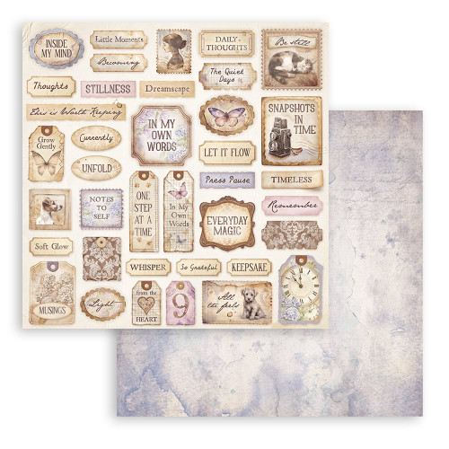 STAMPERIA QUIET DAYS БЛОКЧЕ ХАРТИЯ 20,3/20,3 СМ - SBBS134