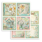 STAMPERIA DAISY ART BLOCK PAPER 20.3/20.3 CM - SBBS138
