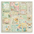 STAMPERIA DAISY ART BLOCK PAPER 20.3/20.3 CM - SBBS138