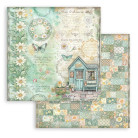 STAMPERIA DAISY ART BLOCK PAPER 20.3/20.3 CM - SBBS138