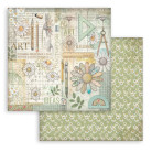 STAMPERIA DAISY ART BLOCK PAPER 20.3/20.3 CM - SBBS138
