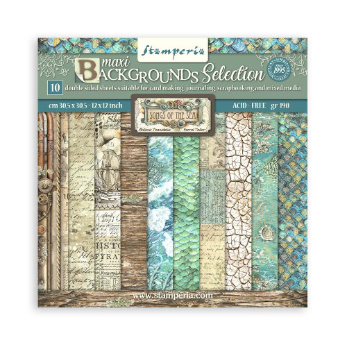 STAMPERIA SONGS OF THE SEA БЛОКЧЕ 30,5/30,5СМ - SBBL142