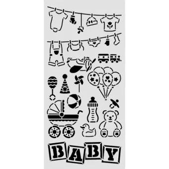 STAMPERIA BABY ШАБЛОН 12 Х 25 СМ - KSTDL145