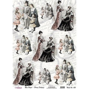 CADENCE DECOUPAGE RICE PAPER A4 - 085
