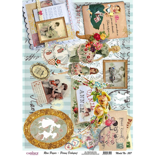 CADENCE DECOUPAGE RICE PAPER A4 - 327