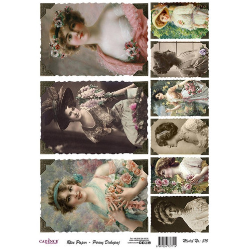 CADENCE DECOUPAGE RICE PAPER A4 - 515