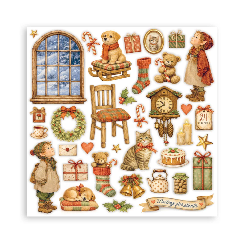 STAMPERIA SILENT NIGHT BLOCK PAPER 20.3/20.3 CM - SBBS148