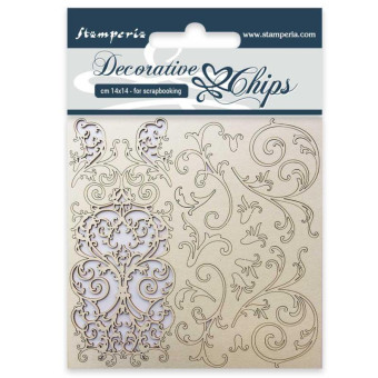 STAMPERIA ELEMENTS FROM CARDSTOCK 14/14CM SCB15