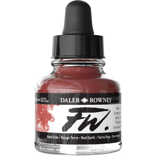 DALER ROWNEY ACRYLIC INK FW 29.5 ML - RED EARTH 160029554