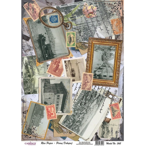 CADENCE DECOUPAGE RICE PAPER A3 - 362