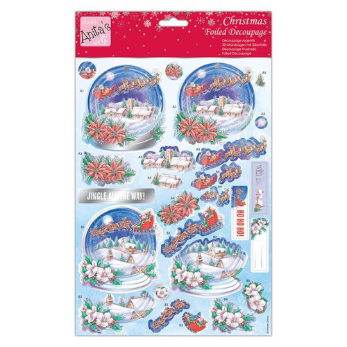 DOCRAFTS СТИКЕРИ ЗА ДЕКУПАЖ – SNOWGLOBE ANT 169935