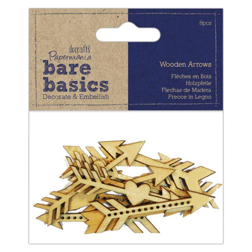 DOCRAFTS WOODEN FIGURES FOR DECORATION 8PCS. ARROWS PMA 174729