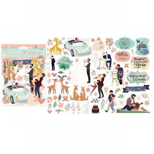 STAMPERIA CARDBOARD FIGURES FOR DECORATION 47 PCS. DFLDC18