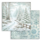 STAMPERIA WHITE CHRISTMAS BLOCK 30.5/30.5 CM - SBBL191