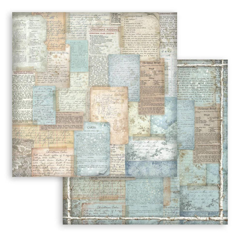 STAMPERIA WHITE CHRISTMAS BLOCK 30.5/30.5 CM - SBBL191