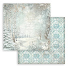 STAMPERIA WHITE CHRISTMAS BLOCK 30.5/30.5 CM - SBBL191