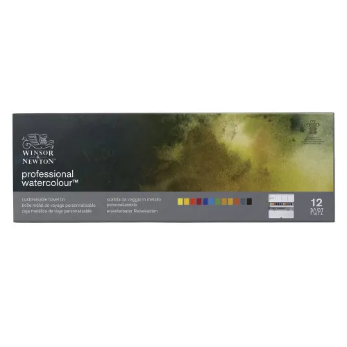 W&N АКВАРЕЛНА БОЯ PROFESSIONAL CUSTOMISABLE TRAVEL TIN 12ЦВ
