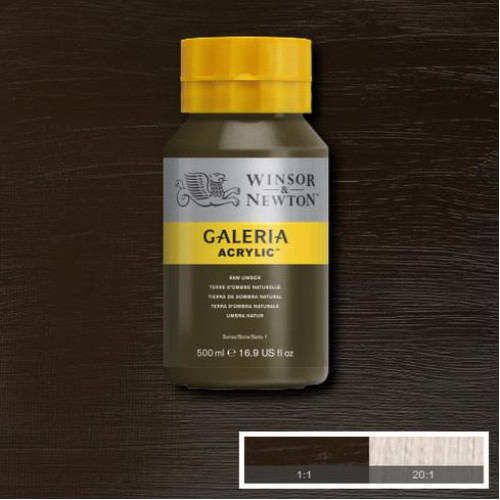 W&N АКРИЛНА БОЯ GALERIA 500 МЛ - УМБРА НАТУРАЛНА 2150554