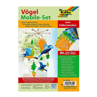 FOLIA CRAFT SET 86 PARTS - BIRDS