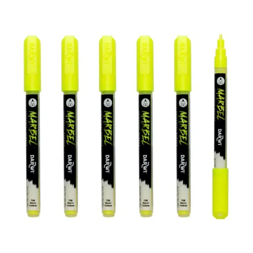 MARBEL ACRYLIC MARKER 2 MM - NEON YELLOW 708