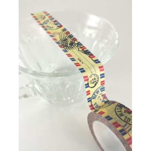 FOLIA WASHI TAPE - ЛЕПЕНКА ЗА ДЕКОРАЦИЯ - AIR MAIL