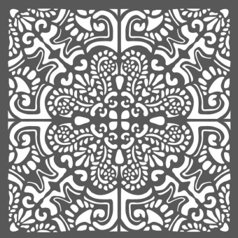 STAMPERIA MEDIA STENCIL - ШАБЛОН 18 Х 18 СМ - KSTDQ26