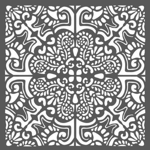 STAMPERIA MEDIA STENCIL - ШАБЛОН 18 Х 18 СМ - KSTDQ26
