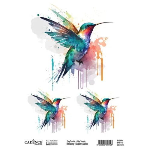 CADENCE ТРАНСФЕРНА ДЕКОРАЦИЯ 25Х35СМ - BRET-02