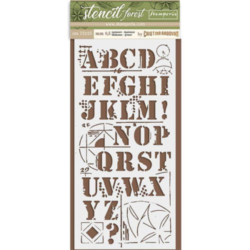 STAMPERIA MEDIA STENCIL - ШАБЛОН 12 Х 25 СМ - KSTDL32