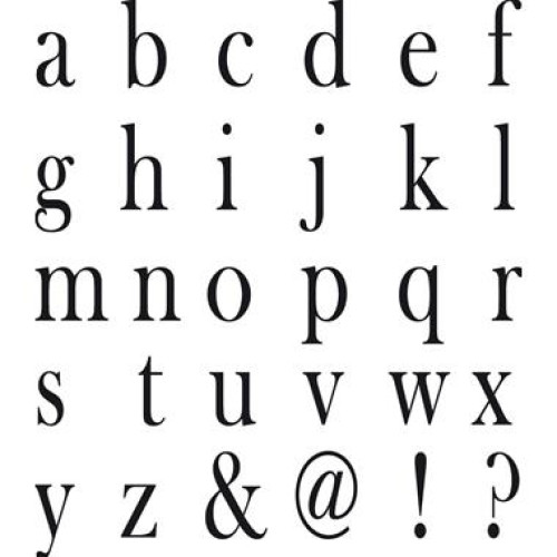STAMPERIA WOODEN STAMPS FOR DECORATION - ALPHABET LARGE WTKAZD