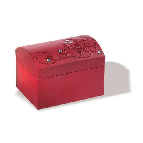 FOLIA CARDBOARD BOX CHEST - DARK RED