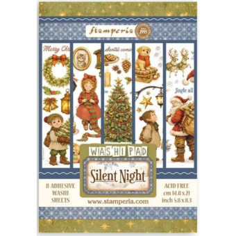 STAMPERIA SYMPHONY WASHI PAD 8 SHEETS A5 - SBW34