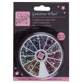 DOCRAFTS SEMI-SPHERICAL PEARLS 12 COLORS - ANT3721001