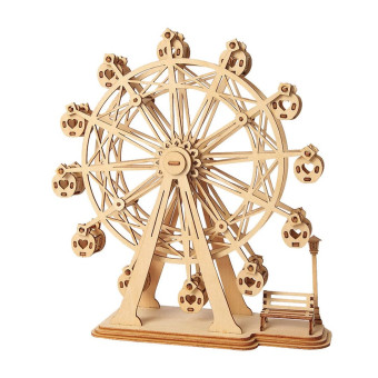 ROBOTIME 3D ДЪРВЕН ПЪЗЕЛ FERRIS WHEEL 120 ЧАСТИ TG401