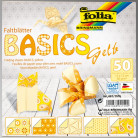 FOLIA ХАРТИЯ ЗА ОРИГАМИ ЖЪЛТА 15/15 СМ 80 ГР 50 ЛИСТА