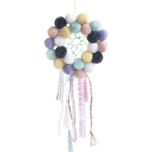 FOLIA ВЪЛНЕНИ ПОМПОНИ ЗА ДЕКОРАЦИЯ 24БР. АСОРТИ - PASTEL