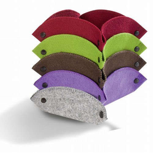 FOLIA DECORATIVE FELT BASKET ASSORTED 15/15 CM. - 5 PCS.