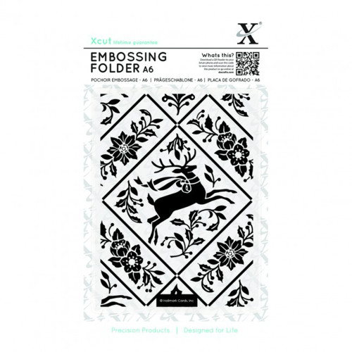 DOCRAFTS EMBOSSING FOLDER A6 - STAG AND IVY XCU 515923