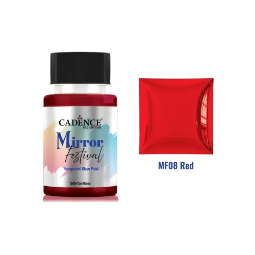 CADENCE GLASS PAINT MIRROR FESTIVAL 50ML. - RED MF-08