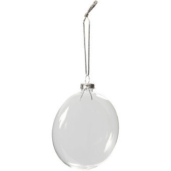 CREATIV GLASS BALLS FLAT 8 CM