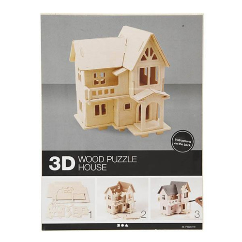 CREATIV 3D WOODEN PUZZLE HOUSE 57877